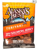 Wild Salmon Jerky 3 Ounce Pouch Teriyaki 3 Bags