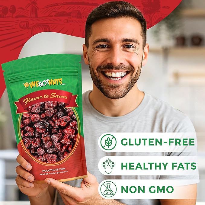 Dried Cranberries 5 Pounds (80oz) By We Got Nuts Sweetened Cranberries for Salads Cooking and Baking