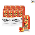 Peace Tea Peach - No Preservatives Made with Real Tea and Natural Fruity Flavor - Pack of 12 Iced Tea Cans 341 mL/11.5 fl.oz (Shipped from Canada) by TrendnSave