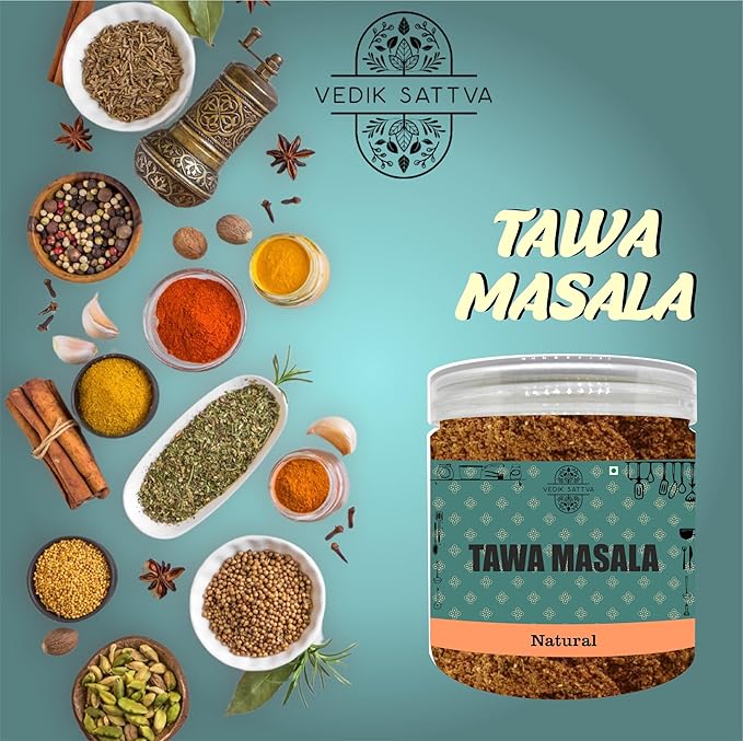 Vedik Sattva Natural Tawa Masala 10.58 OZ / 300 GM | Pack Of 1 Box