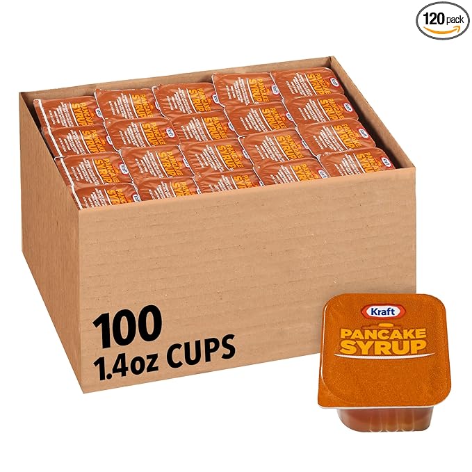Kraft Pancake Syrup Single Serve Dip Cup (1.4 oz Cups Pack of 120)