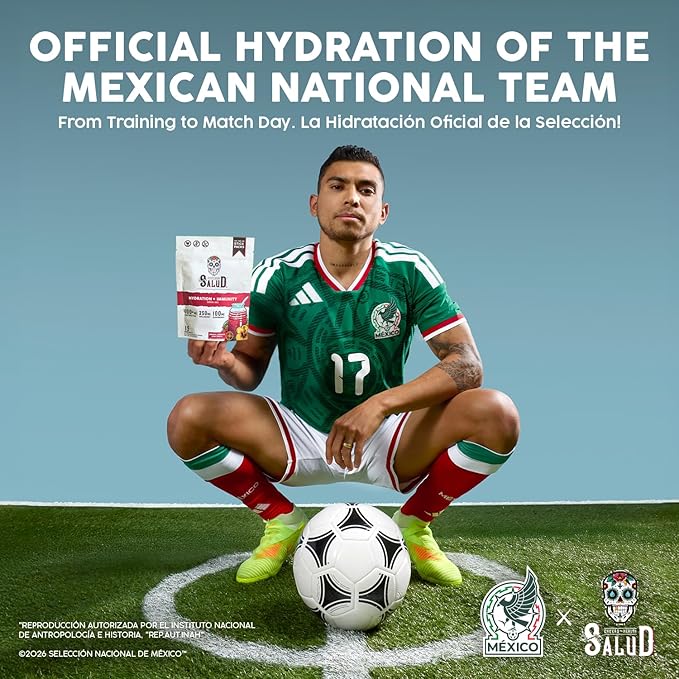 Salud 2-in-1 Hydration Packets + Immunity Electrolytes Powder Horchata - Agua Fresca Drink Mix Elderberry Dairy &amp Soy Free Non-GMO Gluten Free Vegan Low Calorie 1g Sugar (15 Servings)