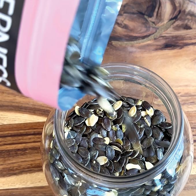 Wilderness Poets Organic Heirloom Pumpkin Seeds - Styrian Variety No Shells Naturally Hulless. Unsalted Bulk Size Grown in Oregon USA or Europe (32 Ounce - 2 Pound)