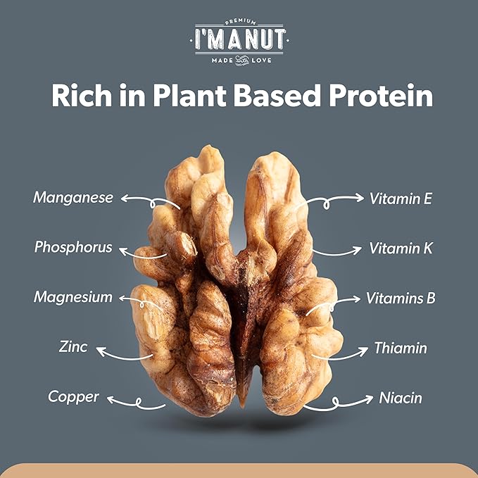 Premium Raw Chopped Walnuts 48oz (3 lb) - 100% Natural No-PPO Non-GMO Batch-Tested Gluten &amp Peanut Free Kosher Small Batch Quality