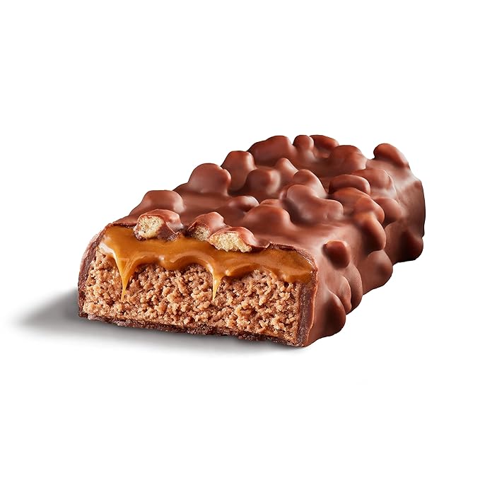 FULFIL Protein Snack Bars Chocolate Salted Caramel Flavored Gluten Free with 15g Protein Pantry Staples 12 Count