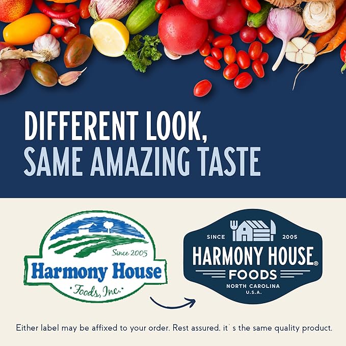 Harmony House Premium Vegetable Soup Mix - Dehydrated Vegetables for Cooking Camping Emergency Supply and More (9 oz Quart Size Jar)