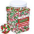 Christmas Sprinkles - 1.7 Pounds - Bulk Red and Green Tree Confetti - Holiday Sprinkles for Cookie Decorating - Christmas Jimmies for Gingerbread Cookies Baking Cupcakes