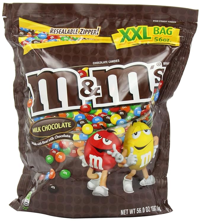 M&ampM Candy Milk Chocolate 56 Ounce