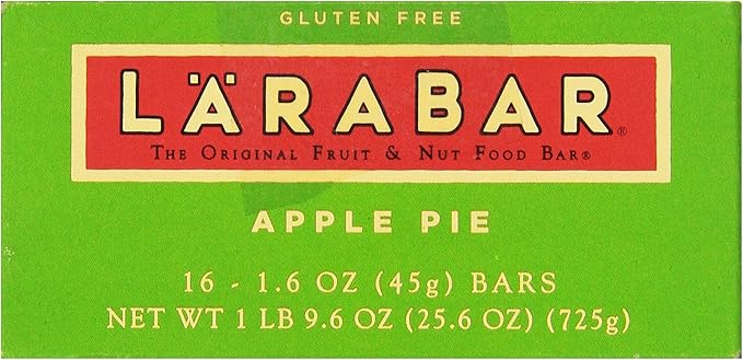 Larabar Fruit &amp Nut Bar Apple Pie 1.6 Ounce 16 Bars