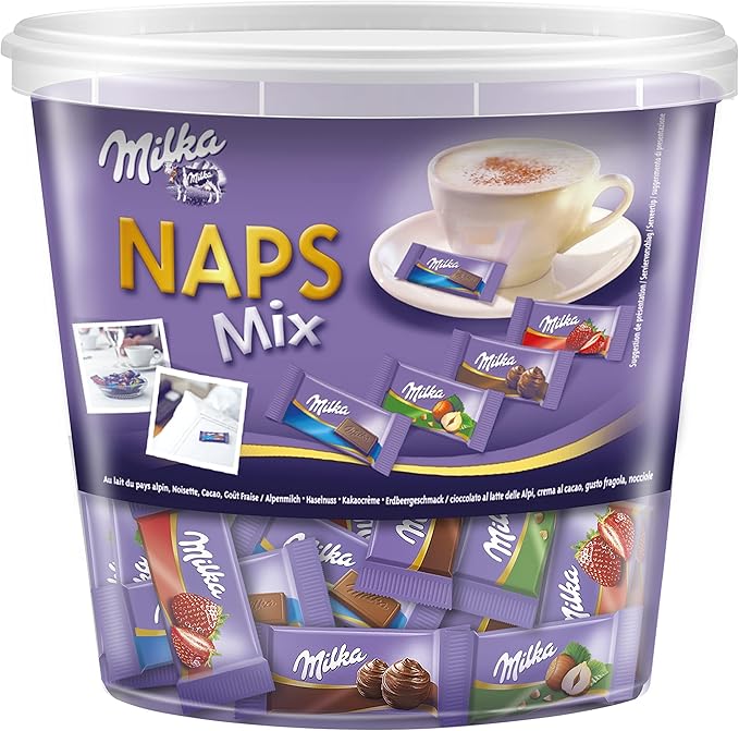 Milka Naps Mix Dose Ideal fürs Büro 1er Pack (1 x 1 kg)