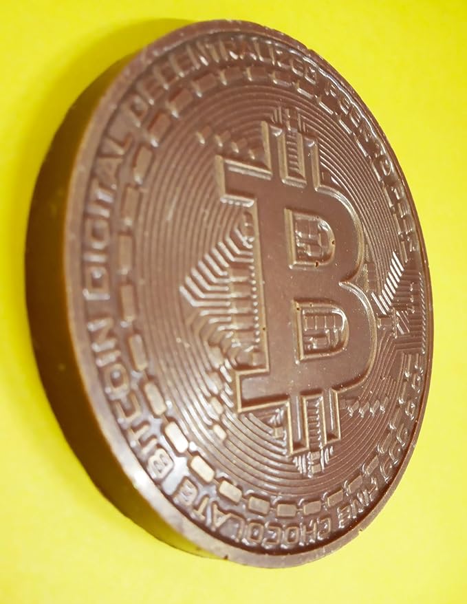 Bitcoin Chocolate Coins – 3 lb Bulk Box 240 Belgian Milk Chocolate Coins in Gold Foil – Kosher OUD Crush-Proof Packaging – Crypto Gift – Foiled Again!