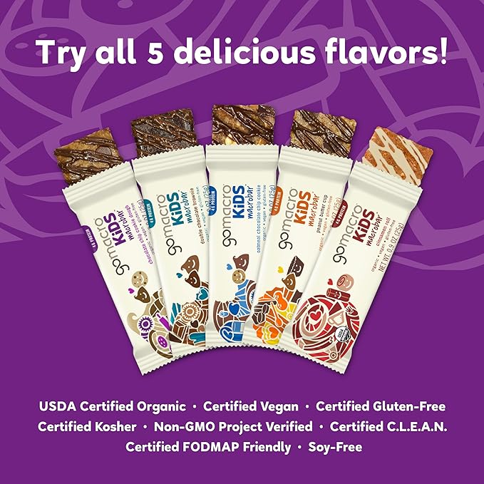 GoMacro MacroBar Organic Vegan Protein Bars - Mocha Chocolate Chip &amp Dark Chocolate + Almonds (2.3 Ounce Bars 12 Count) (Pack of 2)