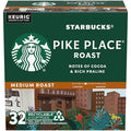 Starbucks K-Cup Coffee Pods Medium Roast Hot or Iced Coffee Pike Place Roast 32 Keurig Pods