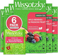 Wissotzky Wild Berries &amp Passion Fruit Green Tea (6 Pack - 120 Tea Bags | Antioxidant Rich | Tropical Blend Green Tea Bags