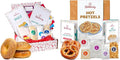 Baketivity Pretzel &amp Bagel Baking Kit Bundle – Fun Kids Cooking Set with Pre-Measured Kosher Ingredients Illustrated Instructions &amp Video Guide – Family Baking Activity for Ages 6+