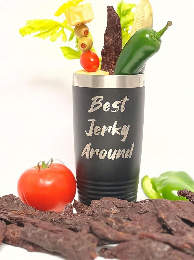 Lee's Market Bloody Mary Beef Jerky - Soft &amp Tender - Healthy Low Carb Gluten-Free Snack - Paleo &amp Keto-Friendly - Michigan Made Handcrafted Jerky - Specialty Gourmet Meat Snacks - 8oz