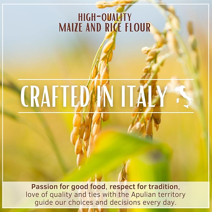 Divella Gluten Free Penne Pasta 16 oz. (Pack of 4) - Authentic Italian Gluten Free Pasta Penne Rigate Made with Maize and Rice Flour Perfect 'Al Dente' Texture for Every Dish
