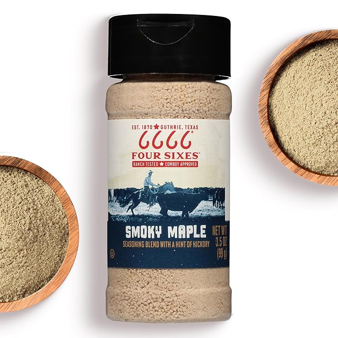 6666 Four Sixes Smoky Maple Seasoning 6.7 Ounce (Pack of 6)