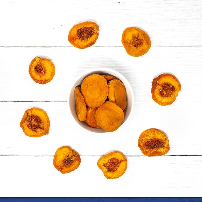 Traina Home Grown California Extra Fancy Sun Dried Peach Halves - Healthy No Sugar Added Non GMO Gluten Free Vegan Packed in Resealable Pouch (2 lbs)