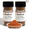 The Grindstone Chicken Rub 18 Spices Perfect for grilling tandoor roast broil 3.50 oz. Glass Jar Pack of 2