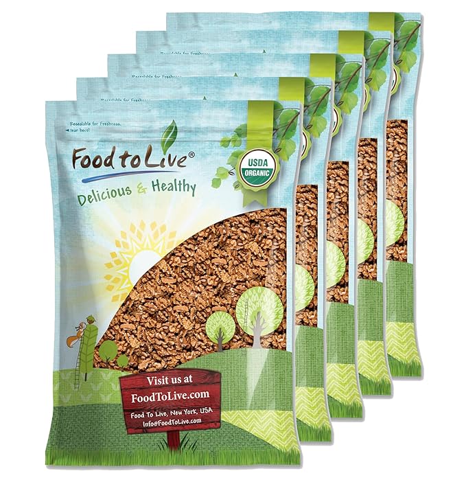 Organic California Walnuts Halves &amp Pieces 25 Pounds – Non-GMO Raw Unsalted Shelled Vegan Kosher Sirtfood Bulk Snack. High in Omega-3 Fatty Acids Protein. Great for Baking and as a Toppi