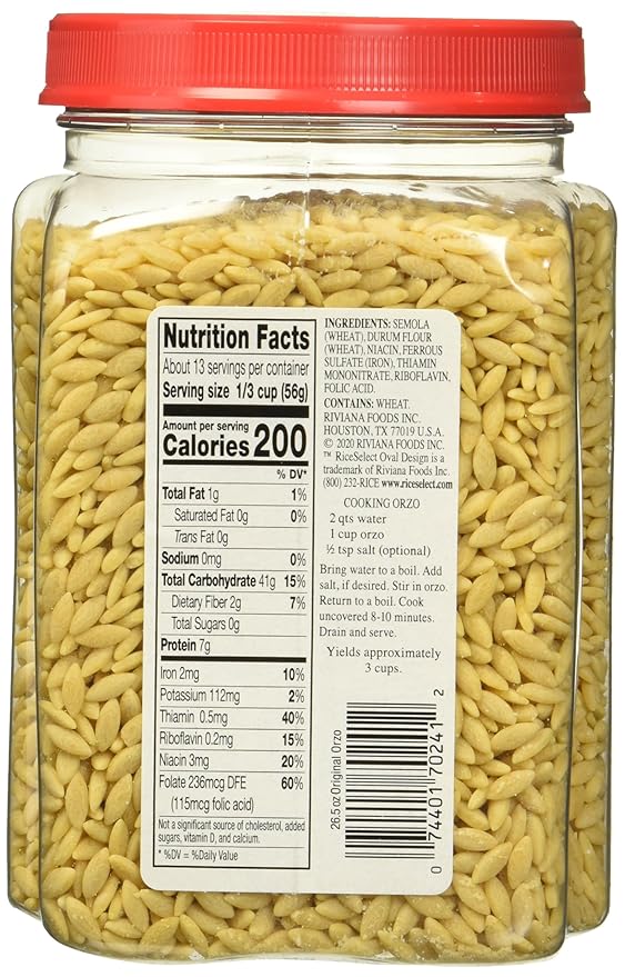 Riceselect Orzo Traditional 26.5 Ounces (Pack Of 4)