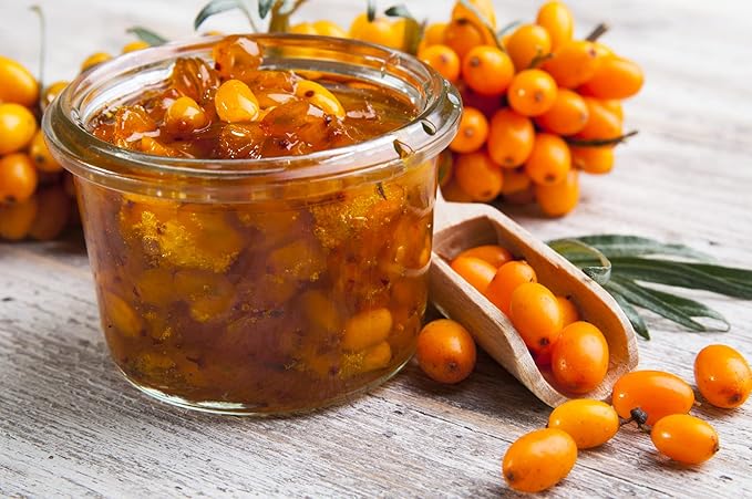 SEA BUCKTHORN Freeze Dried | 200g - 7.1oz | 100% Natural &amp Vegan | No-GMO | Without Sugar and Any Additions ~*~