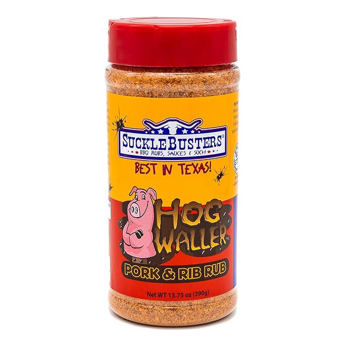 SuckleBusters Texas BBQ Rub Gift Box: Best BBQ Rubs for All-Purpose Beef Chicken Pork &amp Fish Grilling and Smoking Gluten-Free No MSG Shaker (4 Pack Set)