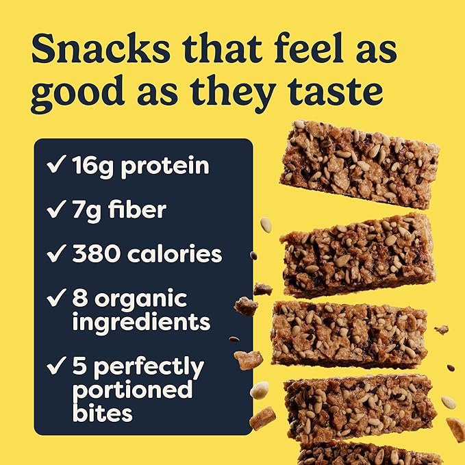 Tosi Meal Nut Bars Peanut Dark Chocolate Healthy Snacks for Adults &amp Kids Crunchy Plant Based Protein Bar (16G) Keto Snacks Vegan Gluten &amp Soy Free Low Sugar Omega 3s 2.4oz 12-Pack
