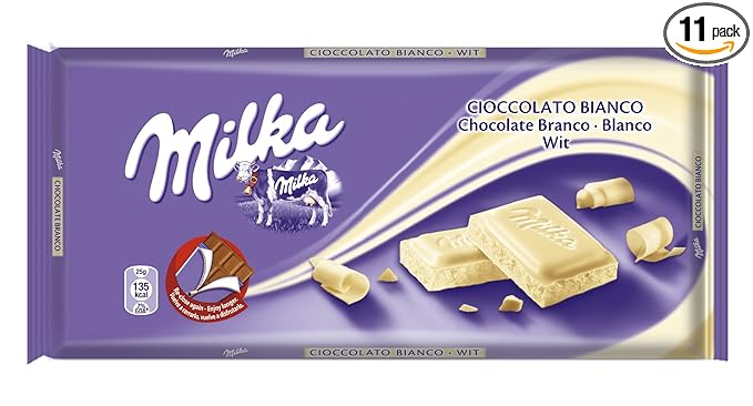Milka White 100 g (Pack of 11)
