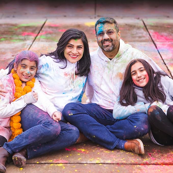 Kulture Khazana All Natural Washable Biodegradable Holi Non-Toxic Color Powder 100gm Pack of 50 Perfect for Color Play