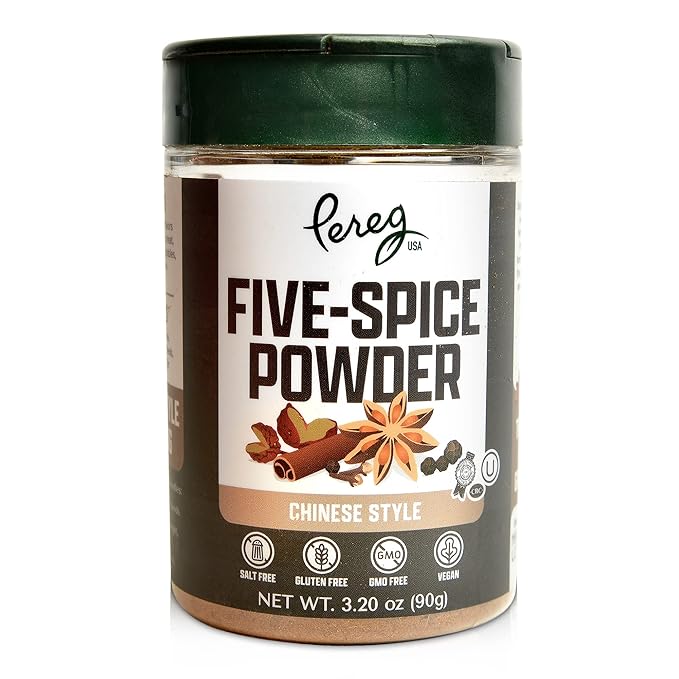 Pereg Mixed Spices - Five Spice Chinese Seasoning | Gourmet Asian Style Seasoning of Cinnamon Star Anise Fennel Peppers Cloves | Non-GMO Verified | Chinese 5 Spice Blend Jar - (3.2 Oz x 6 Pack)