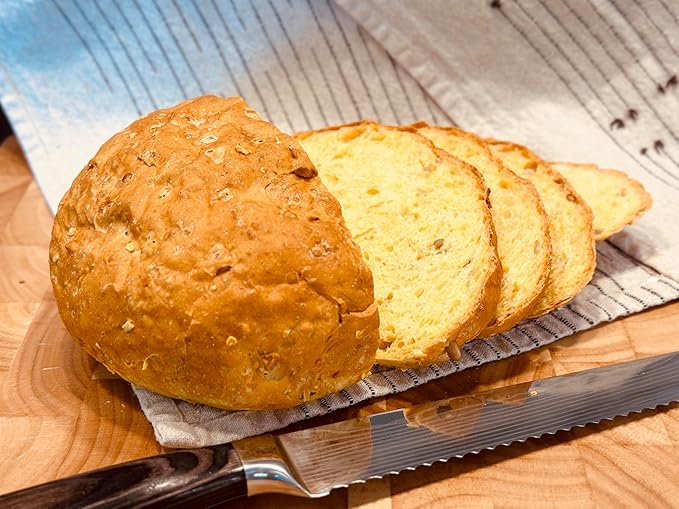 Molibake Corn Bread Mix – Pack of 2 - All-Natural Baking Mix for Bread Machine and Oven - 15 oz - Bread Mix with Corn Flakes and Grits Sunflower Seeds - Easy-to-Use Bread Maker Mix for Homemade Bakin