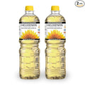 HELIXENOS High Oleic Sunflower Oil – Refined Deodorized &amp Winterized Non-GMO Gluten-Free Heart-Healthy Cooking Oil for Frying Baking Salad Dressing &amp Skincare (33.8 Fl Oz x2)