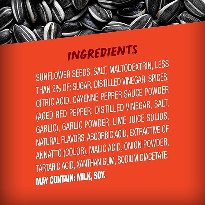 BIGS Sunflower Seeds Tapatio Chile Limon Flavor Easter Basket Stuffer for Sports Fans 5.35 oz. (Pack of 12)