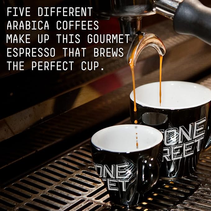 Stone Street Knee Buckling Espresso Coffee Ground High Caffeine Blend Dark Roast 2 LB