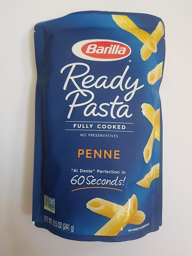8-pack Variety Barilla Ready Pasta: 2 pouches each of Rotini Penne Elbows and Gemelli [2020]