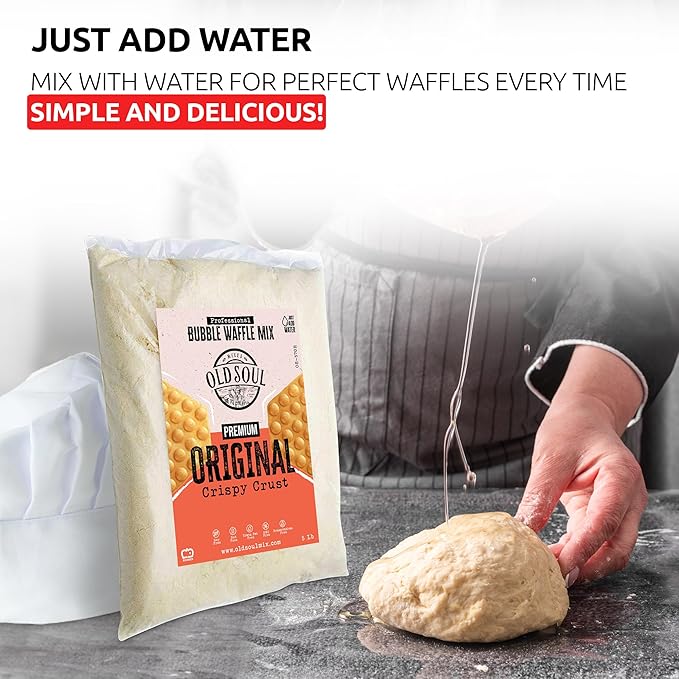 OldSoul Baking Mix | Dough Mix | Bubble Waffle Batter Mix | Original Flavor (5 Lbs Traditional)