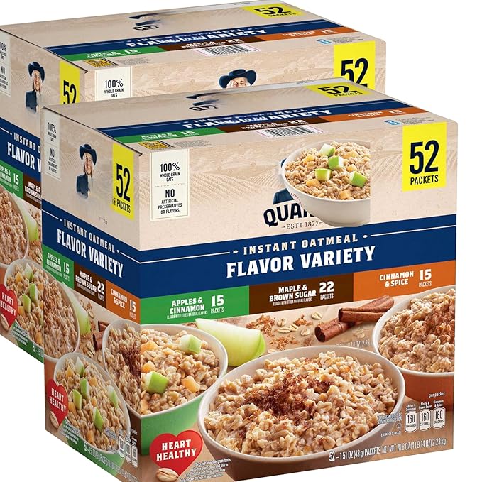Instant Oatmeal Variety Pack 1.51 Ounces 52 Count (2 Pack)