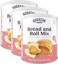 Augason Farms Bread and Roll Mix Can Emergency Food Supply48 Servings10 Year Shelf Life - Makes 6 Loaves or 72 Bread Rolls for Prepared Meals Ready to Eat(Pack of 3)