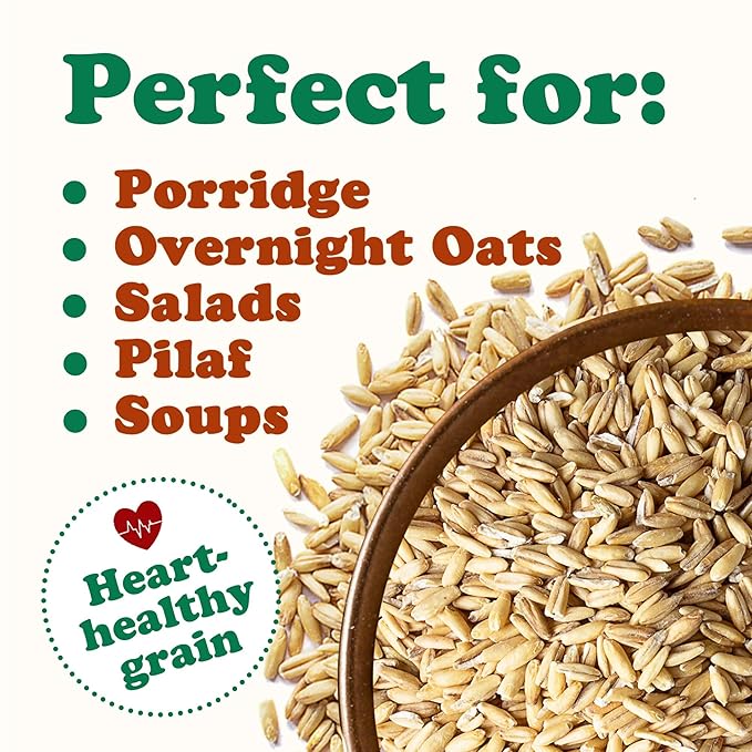 Food to Live Organic Oat Groats 3 Pounds - 100% Whole Grain Non-GMO Seeds Kosher Raw Non-Irradiated Vegan Bulk Low Glycemic Rich in Protein Fiber Copper and Manganese