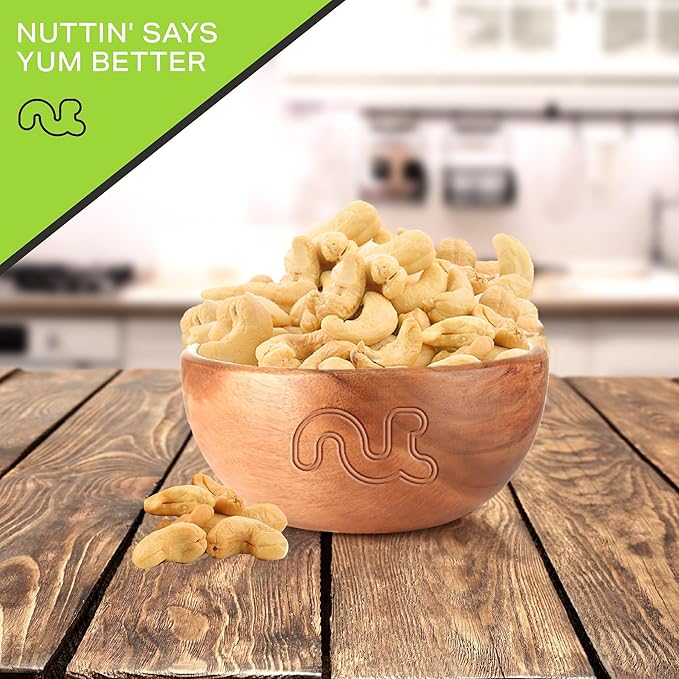 NUT CRAVINGS - Roasted Cashews Slightly Salted - Jumbo Whole (80oz - 5 LB) Packed Fresh in Resealable Bag - Nut Snack - Food Assortments