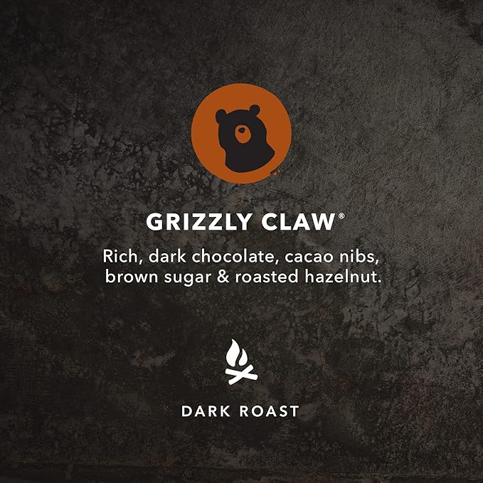 Kicking Horse Coffee Grizzly Claw Dark Roast Whole Bean 2.2 Pound - Certified Organic Fairtrade Kosher Coffee