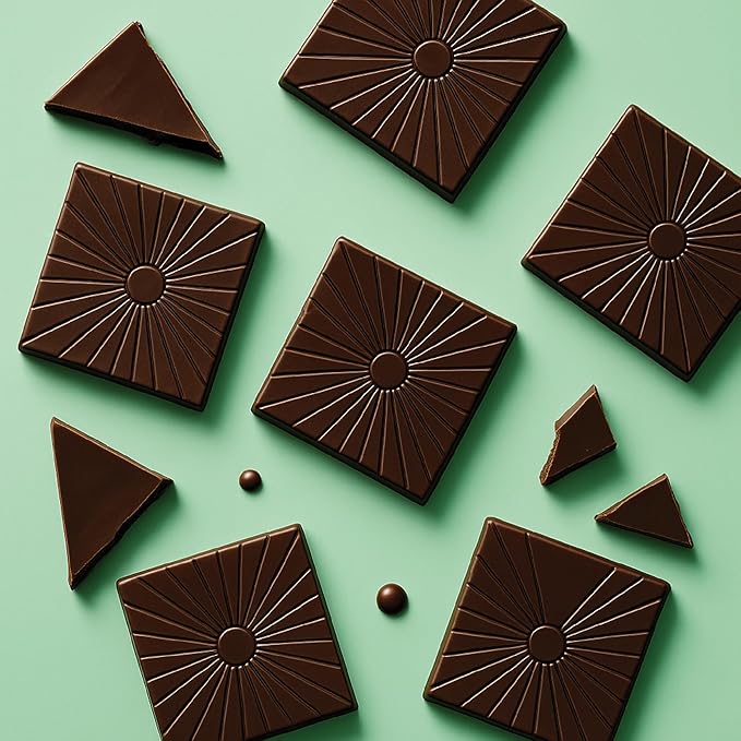 Vegan Chocolate Dark Chocolate Mint 120 Individually Wrapped Dark Chocolates Mini Squares Naturally Flavored Gluten Free Kosher