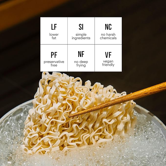 Public Goods Ramen Noodles | Brothless Vegan &amp Vegetarian Instant Ramen | Healthy High Protein Asian Noodle | Preservative Free | No Added MSG | Original Sesame Paste &amp Spicy Sesame Oil (30