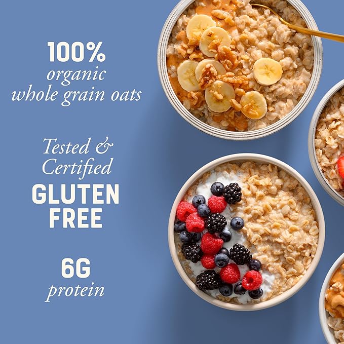Bob's Red Mill Gluten Free Organic Old Fashioned Rolled Oats 400oz (Pack of 1) - Non GMO Whole Grain Vegan Kosher