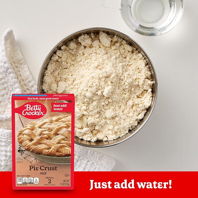 Betty Crocker Pie Crust Mix Makes Two 9-inch Crusts 11 oz. (Pack of 12)