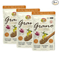 Salty Granola Natural Granola Vegan High Fiber Premium Grain and Seed Mix 25g Protein 200g with Extra Virgin Olive Oil and Himalayan Salt - Pack of 3