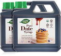 Heaven &amp Earth 100% Organic Date Syrup Silan 52.8oz (2 Pack = 6.6lb) | 1 Ingredient | Natural Honey Alternative | Low Glycemic Index Sugar Replacement | Date Honey | Kosher - Including Passover