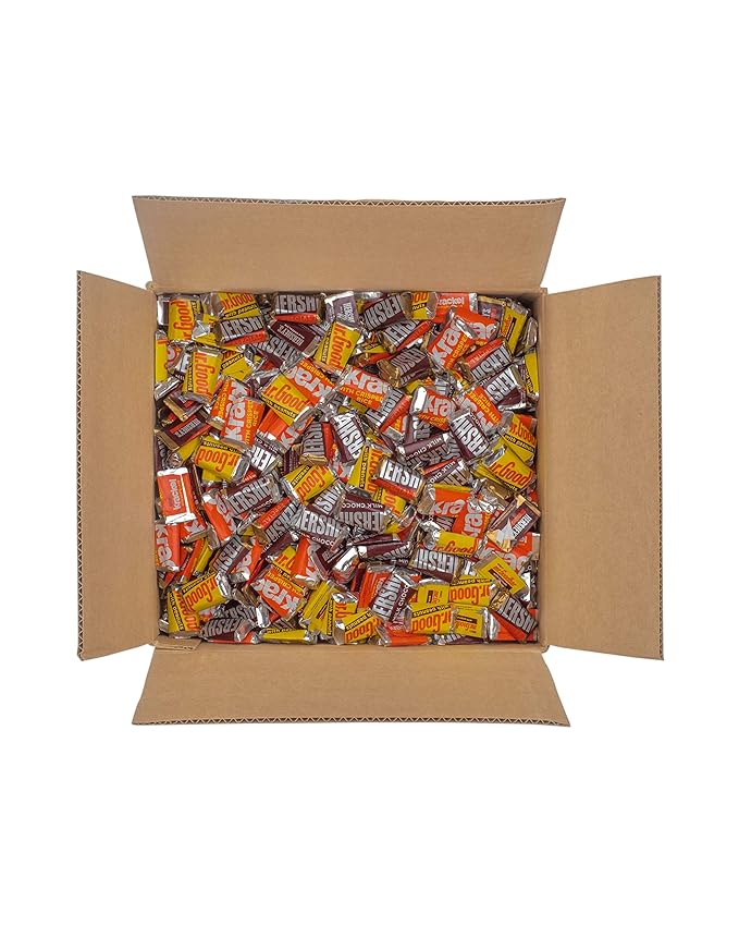 HERSHEY'S Chocolate Candy Bar Assortment Miniatures (Hershey's Krackel Mr Goodbar Special Dark) 25 Pound Bulk Candy